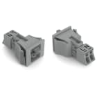Wago Contact - Connecteurs femelles encastrables gris