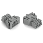 Wago Contact - Connecteurs femelles encastrables gris