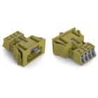 Wago Contact - Connecteurs femelles encastrables vert clair