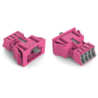 Wago Contact - Connecteurs femelles encastrables rose