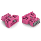 Wago Contact - Connecteurs femelles encastrables rose