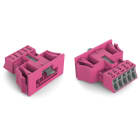 Wago Contact - Connecteurs mâles encastrables rose