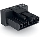 Wago Contact - Connecteur femelle pour circuits imprimés Coudé 5 pôles, noir