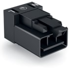 Wago Contact - Connecteur pour circuits imprimés Coudé 3 pôles, noir