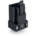 Wago Contact - Connecteur pour circuits imprimés Droit 3 pôles, noir