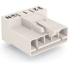 Wago Contact - Connecteur pour circuits imprimés Coudé 5 pôles, blanc