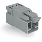 Wago Contact - Connecteur pour circuits imprimés Coudé 2 pôles, gris