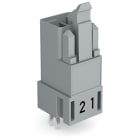 Wago Contact - Connecteur pour circuits imprimés Droit 2 pôles, gris