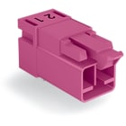 Wago Contact - Connecteur pour circuits imprimés Coudé 2 pôles, rose