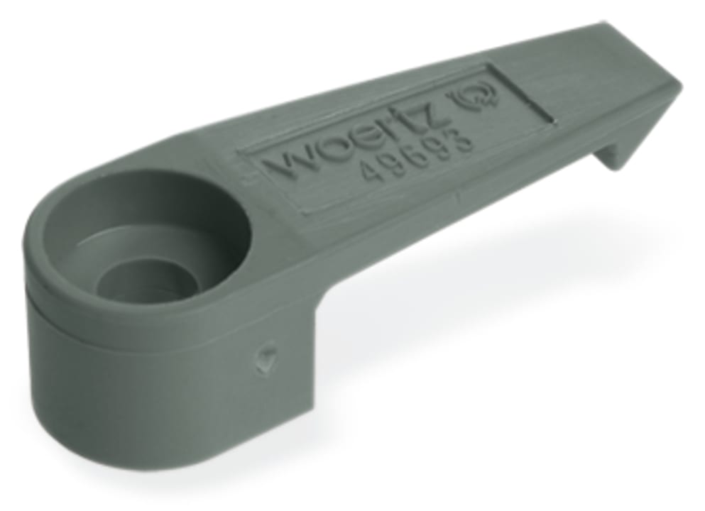 Wago Contact - Bride fixation a visser gris-fonce