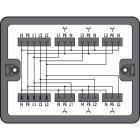 Wago Contact - Boîte de distribution Distribution Cour. triph. au cour. alt. (400 V/23, noir
