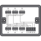 Wago Contact - Boîte de distribution Cour. triph. au cour. alt. (400 V/23, noir
