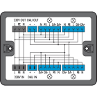 Wago Contact - Boîte de distribution Distribution 230V + DALI, noir