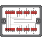 Wago Contact - Boîte de distribution Distribution Cour. triph. au cour. alt. (400 V/23