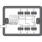 Wago Contact - Boîte de distribution Cour. triph. au cour. alt. (400 V/23