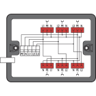 Wago Contact - Boîte de distribution Cour. triph. au cour. alt. (400 V/23