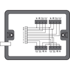 Wago Contact - Boîte de distribution Distribution Courant alternatif (230 V)