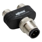 Wago Contact - Distributeur M12 mâle droit - 2xM8 femelle droit