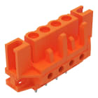Wago Contact - Connecteur femelle THT 0.6 x 1.0 mm solder pin Droit, orange