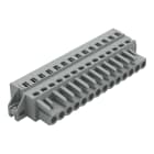 Wago Contact - Connecteur femelle droit, brides de fixation pour montage en surface, possibilit