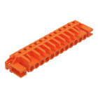 Wago Contact - Connecteur femelle THT 0.6 x 1.0 mm solder pin Coudé, orange