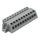 Wago Contact - Connecteur femelle coudé avec cage clamp et brides de fixation, Pas 5 mm, 10 pôl
