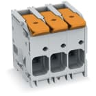 Wago Contact - Borne pour CI Levier 16mm² pas 10mm 3 pôles, gris