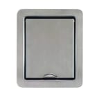 VCI - Prise inox extra-plate 8.1 x 9.6 cm