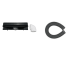 VCI - Trappe aspirante de cuisine noire livrée avec flexible