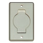 VCI - Prise PVC rectangulaire porte ronde 8 X 12.3 cm amande
