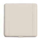 VCI - Prise PVC carrée 8.9 X 8.9 cm amande