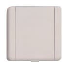 VCI - Prise métal carrée 8.9 X 8.9 cm amande