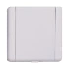 VCI - Prise métal carrée 8.9 X 8.9 cm blanche