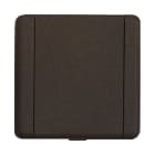 VCI - Prise métal carrée 8.9 X 8.9 cm chocolat