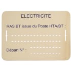 Michaud - Lot de 10 plaques d'identification RAS BT - 6771042