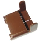 Michaud - Lot de 100 chapes feuillard marron 20 mm - 6839723