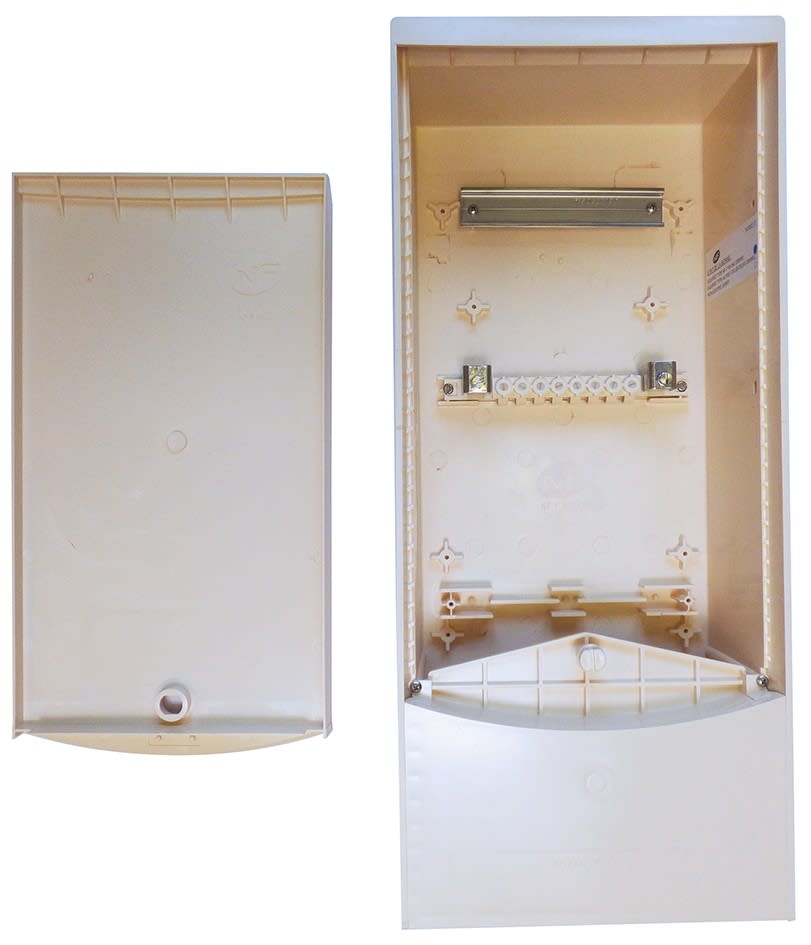 Michaud - Borne pavillonnaire télécom équipée d'un rail DIN