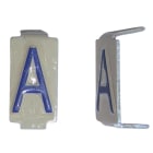 Michaud - Lot 25 lettres A 6x11 Alu ivoire/bleu - 6771060