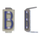 Michaud - Lot 25 lettres B 6x11 Alu ivoire/bleu - 6771061