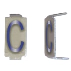 Michaud - Lot 25 lettres C 6x11 Alu ivoire/bleu - 6771062