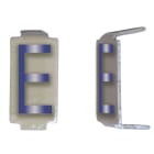 Michaud - Lot 25 lettres E 6x11 Alu ivoire/bleu - 6771064