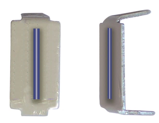 Michaud - Lot 25 lettres I 6x11 Alu ivoire/bleu - 6771068