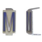 Michaud - Lot 25 lettres M 6x11 Alu ivoire/bleu