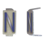 Michaud - Lot 25 lettres N 6x11 Alu ivoire/bleu - 6771073