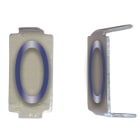 Michaud - Lot 25 lettres O 6x11 Alu ivoire/bleu - 6771074