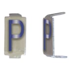 Michaud - Lot 25 lettres P 6x11 Alu ivoire/bleu - 6771075