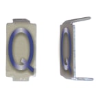 Michaud - Lot 25 lettres Q 6x11 Alu ivoire/bleu - 6771076