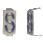 Michaud - Lot 25 lettres S 6x11 Alu ivoire/bleu - 6771078