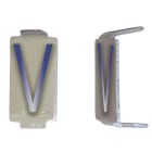 Michaud - Lot 25 lettres V 6x11 Alu ivoire/bleu - 6771081