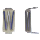 Michaud - Lot 25 lettres W 6x11 Alu ivoire/bleu - 6771082